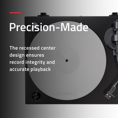 Fluance Acrylic Turntable Platter Mat, Reduce Vibrations, Improve Sound Clarity
