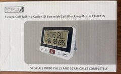 Future Call FC-0215 Jumbo Talking Caller ID – Big LCD Display – Speaks White