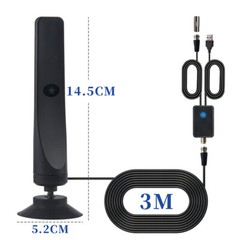 4K Rewave Antena, TV Antenna, Suction Cup TV Antenna Plug Play 3m Cable 2025 USA