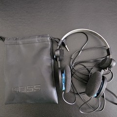 Koss Porta Pro Black/Blue On-Ear Headphones, Foldable Retro Style, 3.5mm