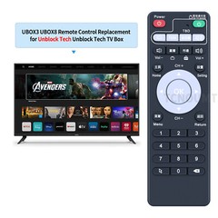 Set-Top Box Learning Remote Control for Unblock Tech Ubox Smart TV Box Gen 1/2/3