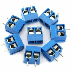 60Pcs 2/3Pin 5mm Pitch Blue KF301-2P/3P PCB Mount Screw Terminal Block Connector