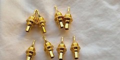 Monster Lock Master Pin Modular Speaker Cable Termination Post 2 Pairs SOLDER ON