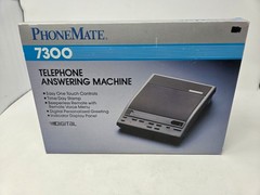PHONEMATE 7300 TELEPHONE DIGITAL ANSWERING SYSTEM MACHINE GRAY VINTAGE NOS PROP