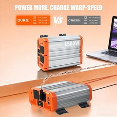 3000W Power Inverter Pure Sine Wave 12V DC to AC 110V 120V Home RV Off Grid US
