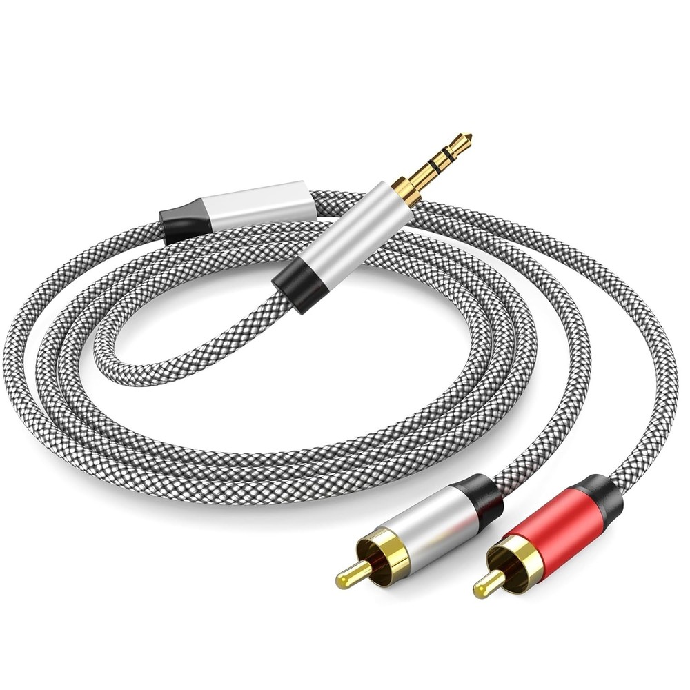 3.5mm to 2RCA Audio Cable 3ft, Auxiliary Adapter,Stereo Splitter Cable AUX, RCA