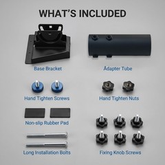 Starlink Pole Mount Pipe Adapter, for Standard 4 & Gen 4 Black