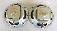 Unbranded Square Magnet 8-Ohm 8″ Woofer Speakers Refoamed Pair Tested