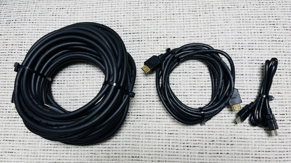 HDMI CABLE LOT 50ft, 9.5ft, & 3ft