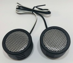 1 Pair of 1 Inch Car Tweeters Silver Super High Frequency Micro Dome Piezo