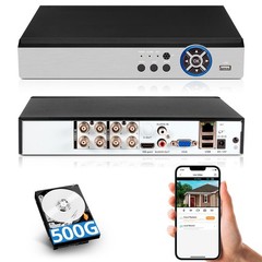 Remote Playback Support 8CH 6-in-1 5MP H.265+ DVR With 1TB Internal Storage HDD