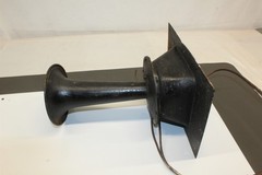 Vintage Edwards Wall Horn Speaker #310 Painted Black 10″ Long Untested
