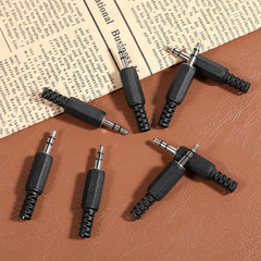 10PCS 3.5mm TRS Stereo Male Replacement Plugs, 1/8″ Earphone Jack Adapters for D