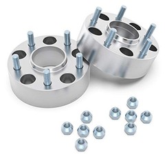 pcs 1.5 inch Hubcentric 5×4.5 Wheel Spacers 38mm (1.5in) Thickness 2 Silver