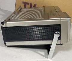 Vintage Sony TV 413 Mini Black & White FM/AM Television + Box & Power Supply