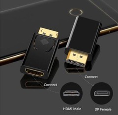 2 x Display Port to HDMI Displayport DP HDMI Cable Adapter Video cord HDTV PC