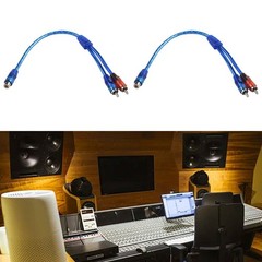 4x RCA Y Splitter Audio Jack Cable Adapter 1 Female to 2 Male – 1Male to 2Female