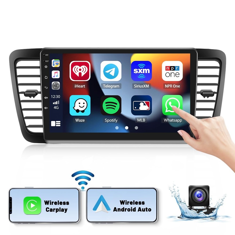 4128G Android 15 Car Stereo For Subaru Legacy 2003-2009 Hikity 9 In-Cell Touch