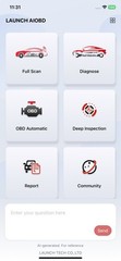 LAUNCH AIOBD Mini Bluetooth OBD2 Diagnostic Tool Scanner for Android iOS