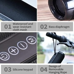 Bluetooth Wireless Portable Speaker Waterproof Stereo Bass USB TF FM Radio LOUD