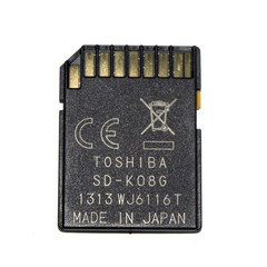 Genuine OEM TOSHIBA 8GB SDHC SD Class 4 SD-K08G Memory Card Made in Japan