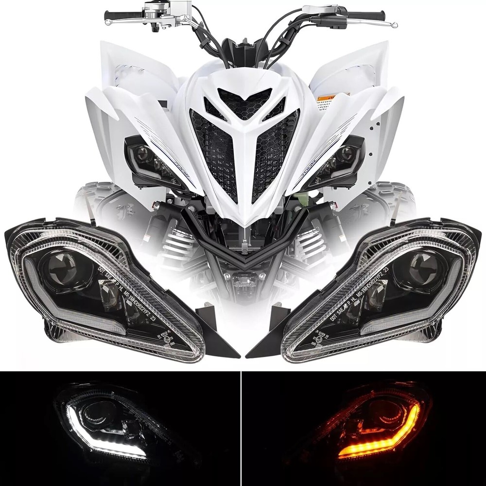 LED Headlights DRL Turn Signal For Yamaha Raptor 700 Raptor 250 YFZ450 YFZ 450R