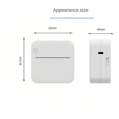 Small thermal paper printer, label barcode photo, wireless Bluetooth printer