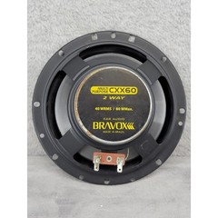 Bravox CXX60 6.5 Inch 2-Way Car Audio Speaker 40W RMS 80W Max Made in Brazil