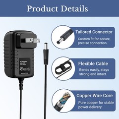 Power Supply Compatible with wireless 2ch MPEG4 receiver WL2232 DC 9V Adapter