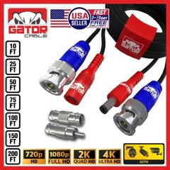 CCTV Cable Camera Security Surveillance BNC Extension Wire DC Power Video DVR HD