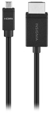 Insignia – 8’ Micro HDMI Cable to HDMI – Black