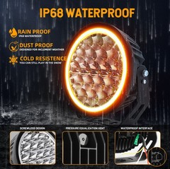 Auxbeam 360-PRO Series 9 Inch Round Off Road Lights 600W LED Driving Lights Pods