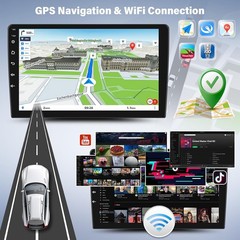 For Honda Civic 9″ Android 13 Carplay Car Radio GPS Navigation SWC WIFI + Camera