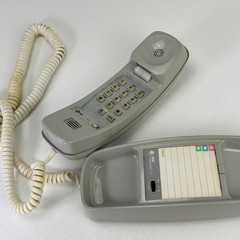 Corded Push Button Telephone Gray 1991 Landline Vintage AT&T Trimline 210