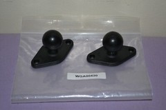 Lot of Two RAM Mount RAM-B-238U Aluminum 1” Ball With Diamond Plate ~~ New