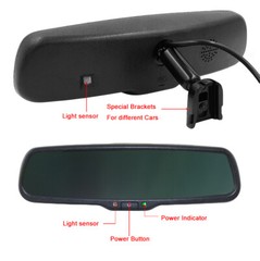 4.3″ OEM Mirror Monitor +No.1 Bracket for Ford Toyata Jeep Nissan Backup camera
