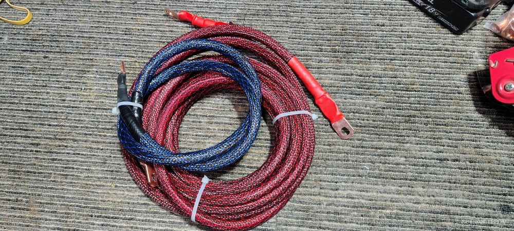 17ft 4 Gauge Hand Braided Sleeving With Lugs