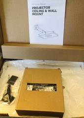 Projector Shelf for Ceiling or Wall Mounting – White Adjustable – MP0304-01