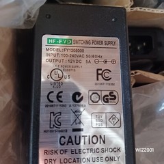 New Open Box HF-FYD Switching Power Supply FY1205000 12 VDC 5A NEVER USED