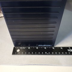 3 – Vtg ATLANTIC Black Charcoal 30 CD Storage Disc Wall Mountable Holder Rack