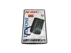 N.Inc White Corded Landline Phone Caller ID KX-T078CID Auto Redial Large Buttons