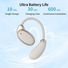 Sleek Language Translator Earbuds with 30 Hours Battery for Travel & Learning