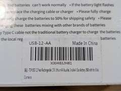 12 PACK! USB AA Li-ion Rechargeable Batteries 1.5V 2600mWh Type C Cable Battery