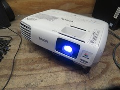 Epson LCD Projector PowerLite W17 Model H573A TESTED NO REMOTE 1445 HOURS