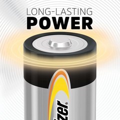 12 Pack D Batteries Alkaline Power Size D for Household Use