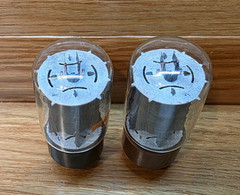 2- RCA 5881 6L6 Vacuum Tubes Tested Gray Plate