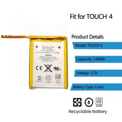 Replacement Battery for iPod Touch 4th Gen – 930mAh, 3.7V, Tools Included