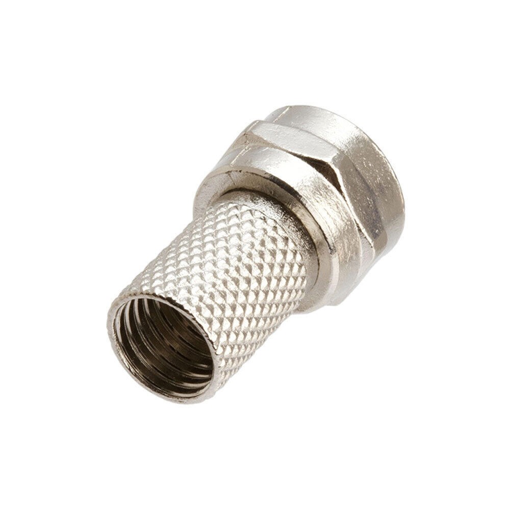 F-Type Twist-On Connector for RG6 Coaxial Cable TV Satellite Antenna Male Plug
