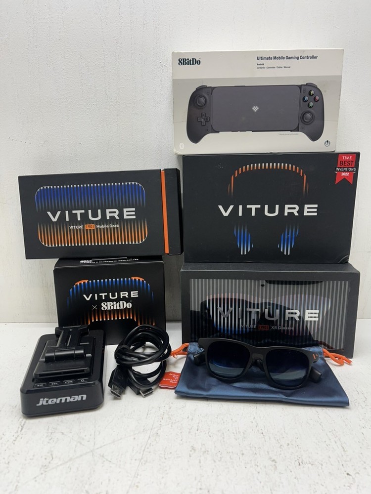 VITURE Pro XR/AR Glasses, 135″ 120Hz Bundle