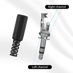 10PCS 3.5mm TRS Stereo Male Replacement Plugs, 1/8″ Earphone Jack Adapters for D